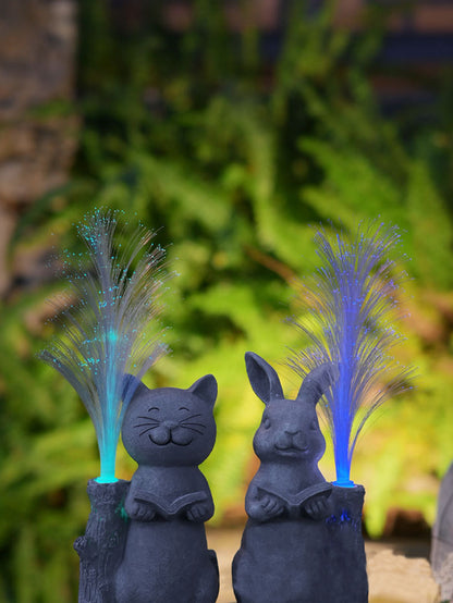 Outdoor Garden Solar Fiber Optic Animal Ornaments
