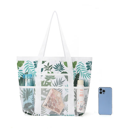 Hollow mesh beach bag