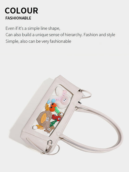 Bow-Decorated Baguette Bag - Autumn/Winter Shoulder Tote with Oversized Capacity - 3 Colour