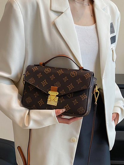 Floral Print Shoulder Bag - Versatile Crossbody Tote with Premium Finish - 3 Colours