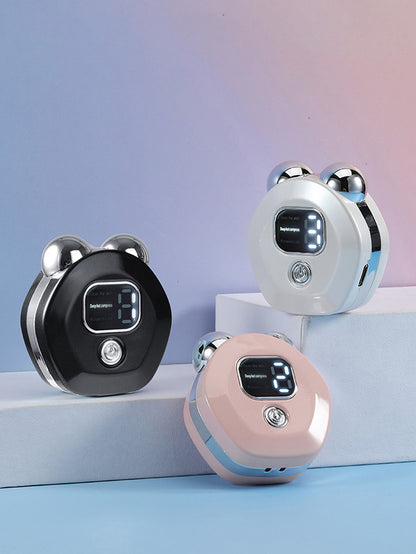 Multifunctional double ball roller microcurrent beauty instrument