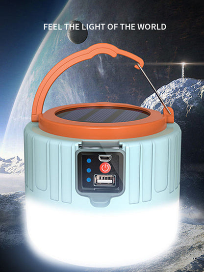 Outdoor LED solar charging remote control tent light