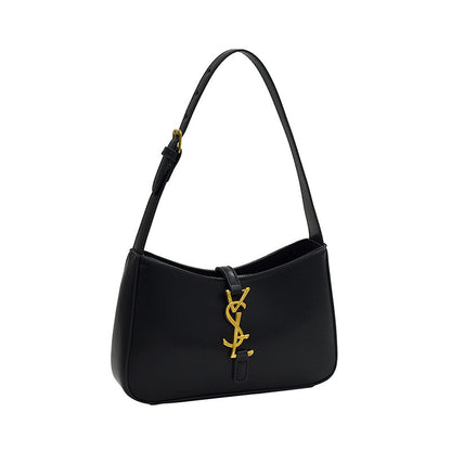 Textured solid color underarm bag