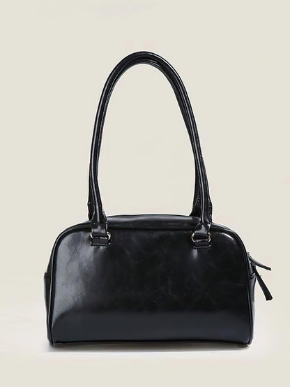 Minimalist Underarm Tote - Compact Commuter Bag with Hidden Compartment - 2 Colours
