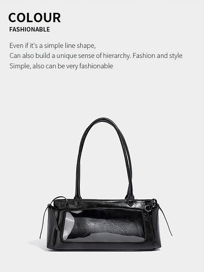 Bow-Decorated Baguette Bag - Autumn/Winter Shoulder Tote with Oversized Capacity - 3 Colour