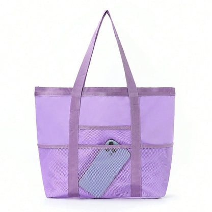 Foldable mesh beach bag