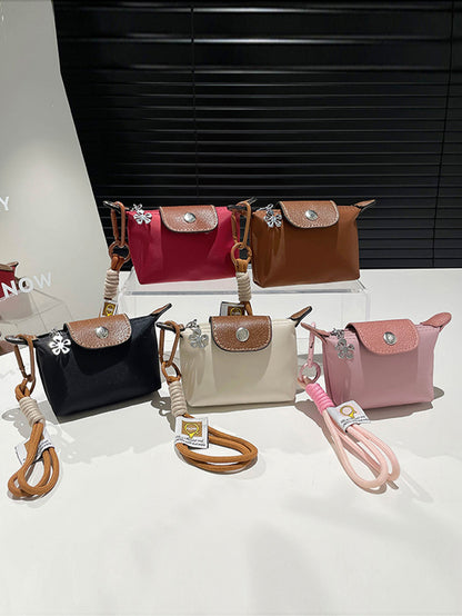 Casual contrast color mini handbag