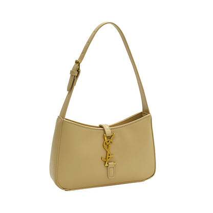 Textured solid color underarm bag