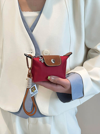 Casual contrast color mini handbag