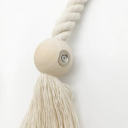Log Magnetic Buckle Tassel Tie Cord