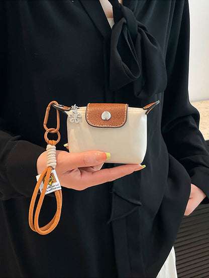 Casual contrast color mini handbag