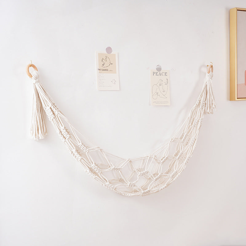 Hand-woven toy net bag