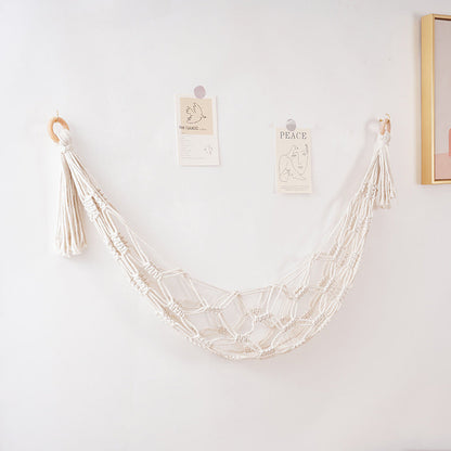 Hand-woven toy net bag