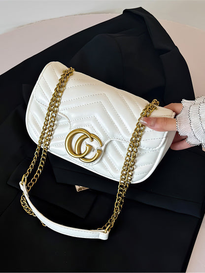 Elegant Quilted Chain Crossbody Bag – A Chic and Versatile Choice - 6 Colors