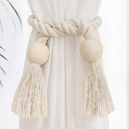 Log Magnetic Buckle Tassel Tie Cord