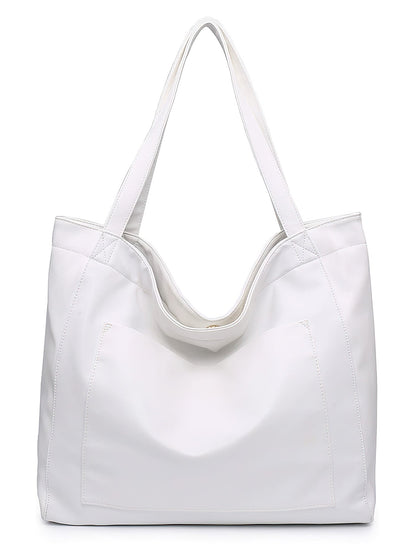 Vintage Style PU Leather Tote Bag - 7 Colours