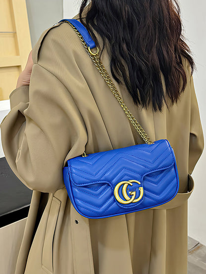 Elegant Quilted Chain Crossbody Bag – A Chic and Versatile Choice - 6 Colors