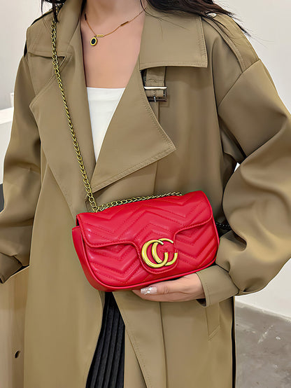 Elegant Quilted Chain Crossbody Bag – A Chic and Versatile Choice - 6 Colors