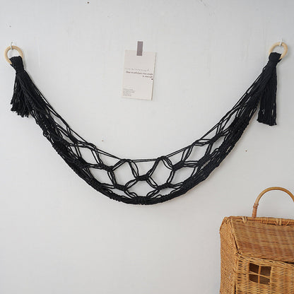 Hand-woven toy net bag