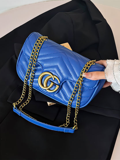 Elegant Quilted Chain Crossbody Bag – A Chic and Versatile Choice - 6 Colors