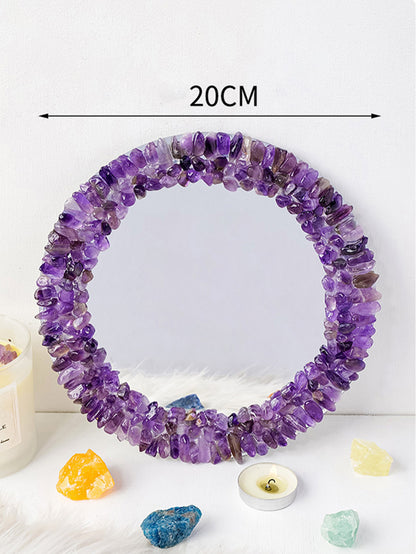 Natural Crystal Gravel Mirror