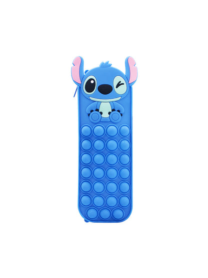 3D Stitch Silicone Stress Relief Bubble Pencil Case