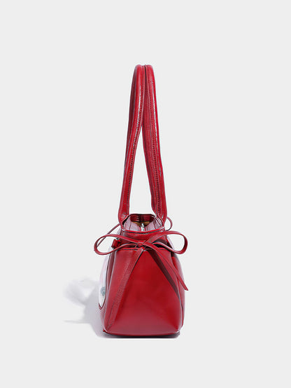 Bow-Decorated Baguette Bag - Autumn/Winter Shoulder Tote with Oversized Capacity - 3 Colour