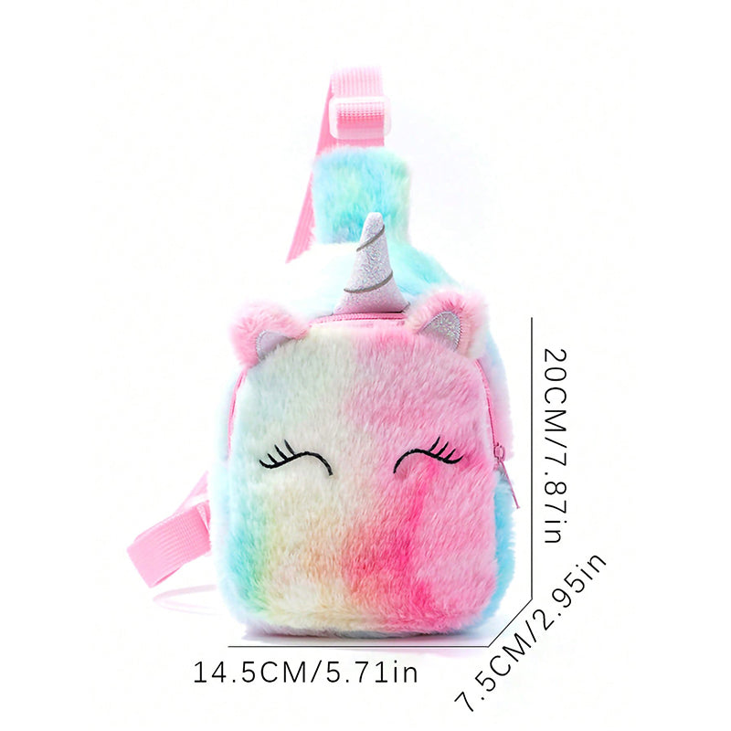 Unicorn cartoon children's chest bag