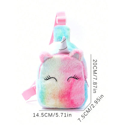 Unicorn cartoon children's chest bag