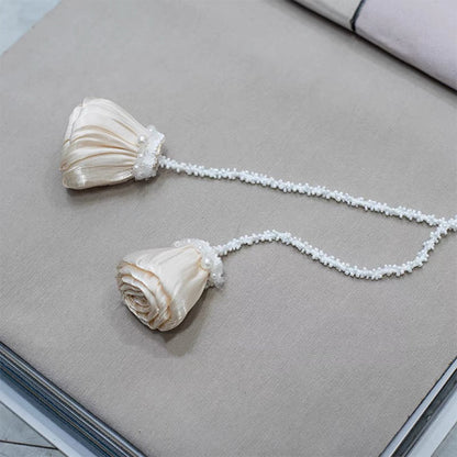 rice bead gauze curtain tie