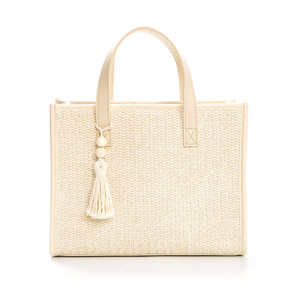 Straw tote bag