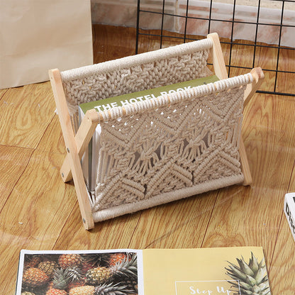 Cotton rope woven storage rack