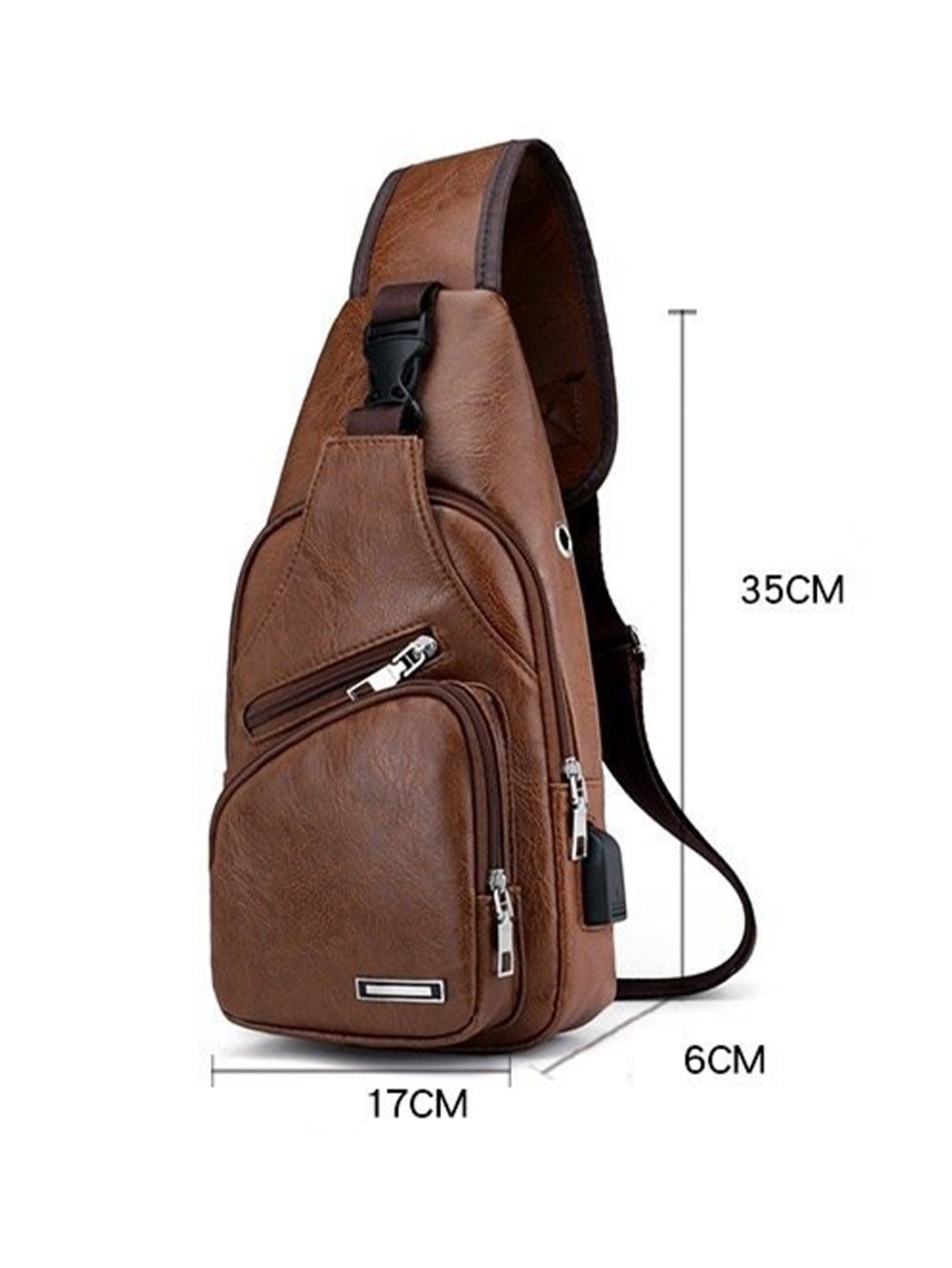 USB Charging Multifunctional Leisure Chest Bag
