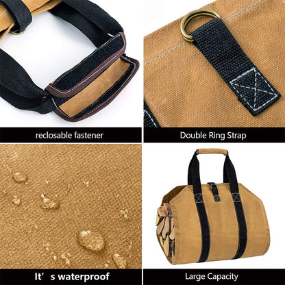 Firewood storage bag