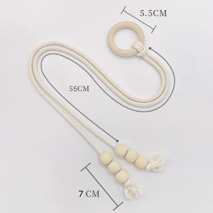 Punch-free curtain tie