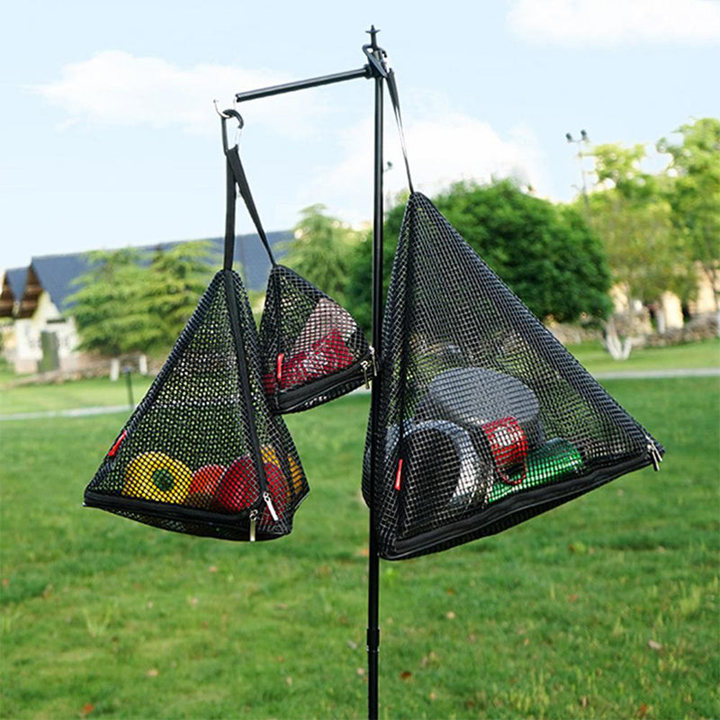 Foldable hanging storage net