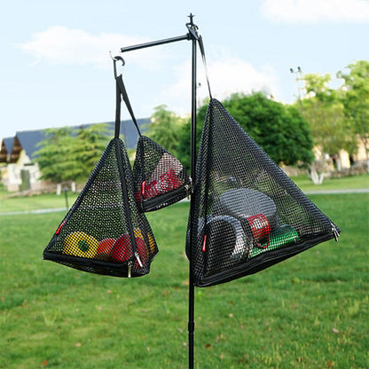 Foldable hanging storage net