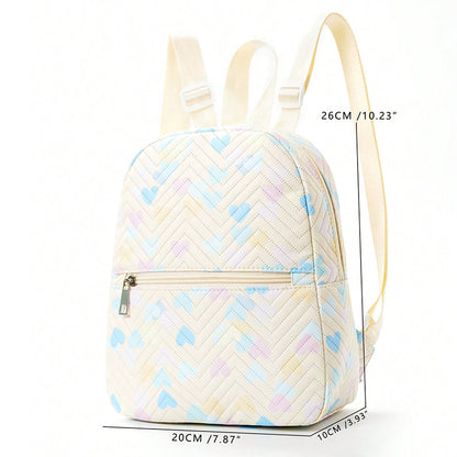 Printed nylon backpack