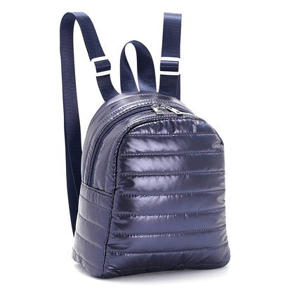 Fashionable shiny backpack