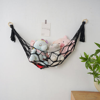 Hand-woven toy net bag