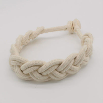 Simple log braided cotton rope curtain straps