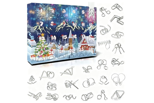 **Luban Lock Christmas Advent Calendar Educational Blind Box Set (24 Pieces)**