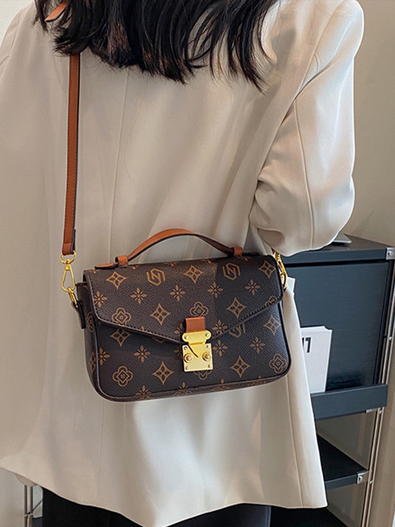 Floral Print Shoulder Bag - Versatile Crossbody Tote with Premium Finish - 3 Colours