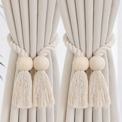 Log Magnetic Buckle Tassel Tie Cord