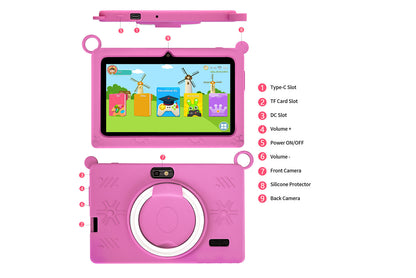 7-inch Q88 Kids Tablet with HD Eye Protection Screen
