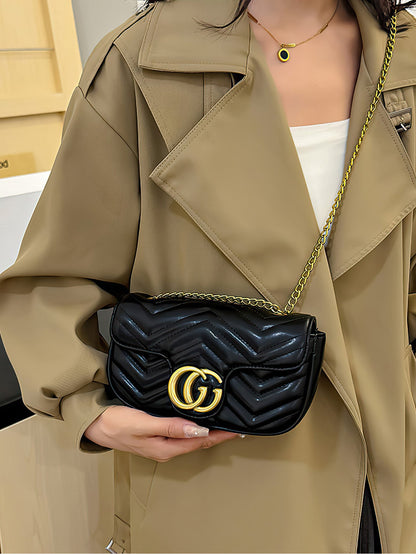 Elegant Quilted Chain Crossbody Bag – A Chic and Versatile Choice - 6 Colors
