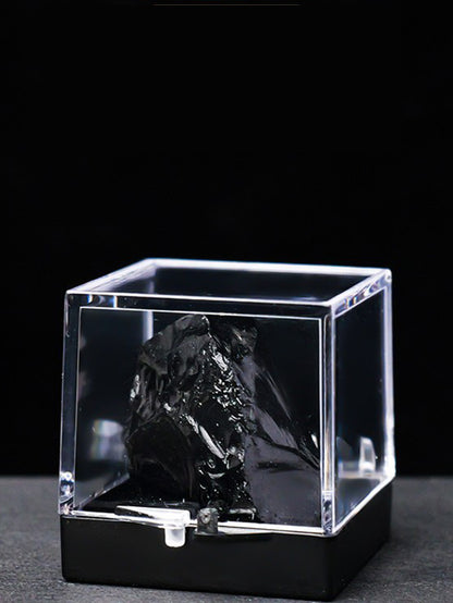Natural crystal ore specimen collection box