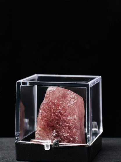 Natural crystal ore specimen collection box