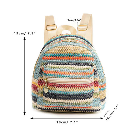 Straw backpack
