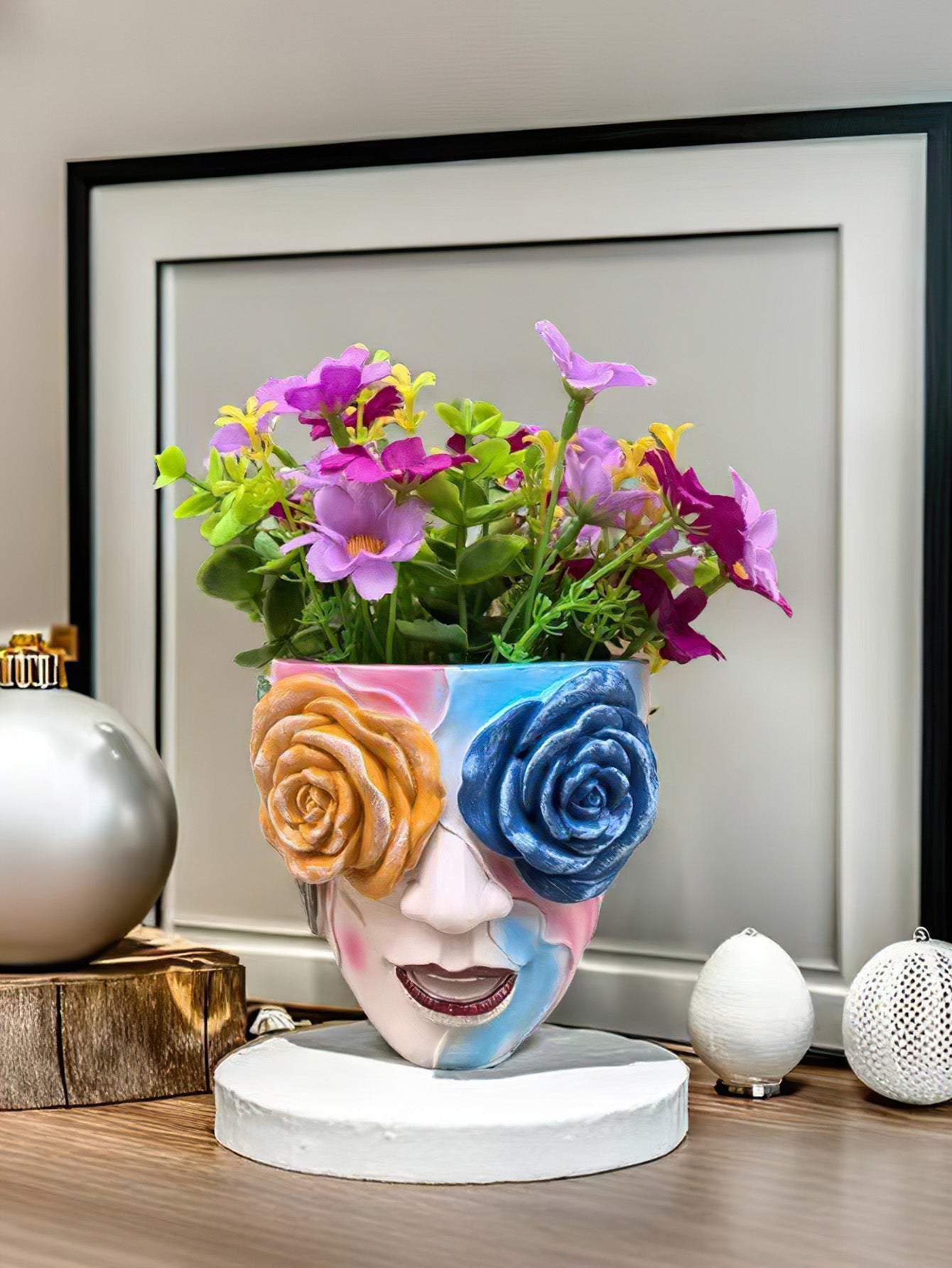Rose Face Planter – Modern Artistic Decor for Home & Garden